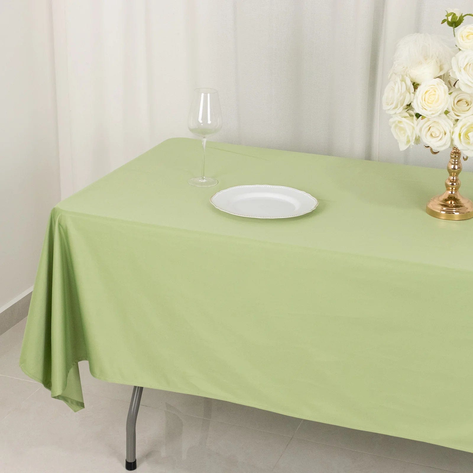 60x102 in Premium Scuba Polyester Rectangle Tablecloth