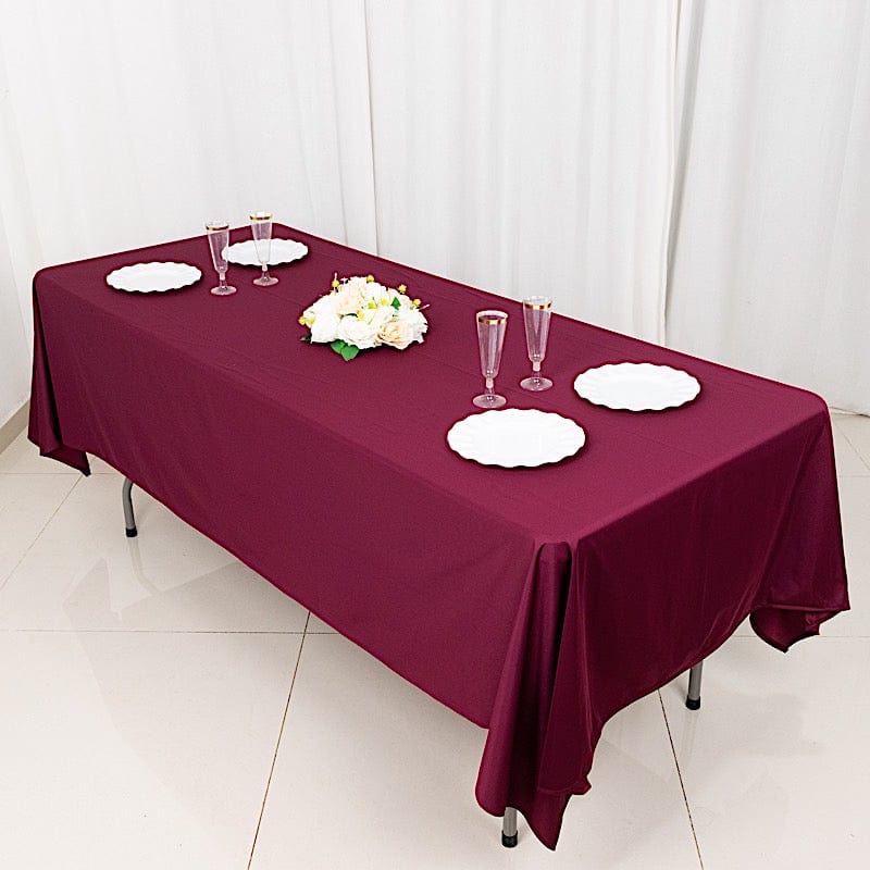 60x102 in Premium Scuba Polyester Rectangle Tablecloth