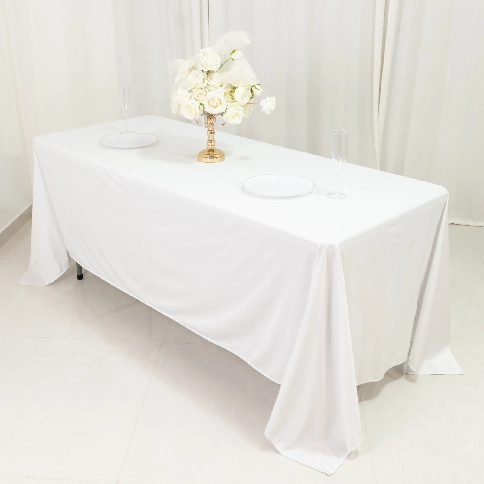72x120 in Scuba Polyester Rectangle Tablecloth