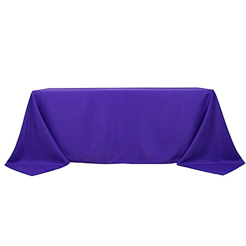 90 x 132 inch Premium Polyester Rectangular Tablecloth