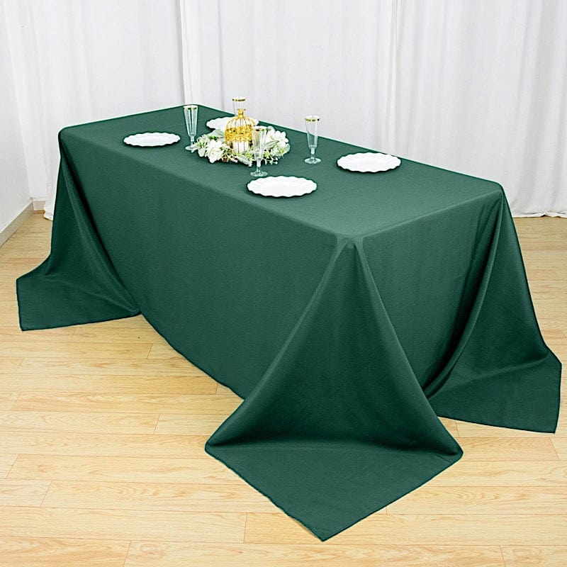 90 x 132 inch Premium Polyester Rectangular Tablecloth