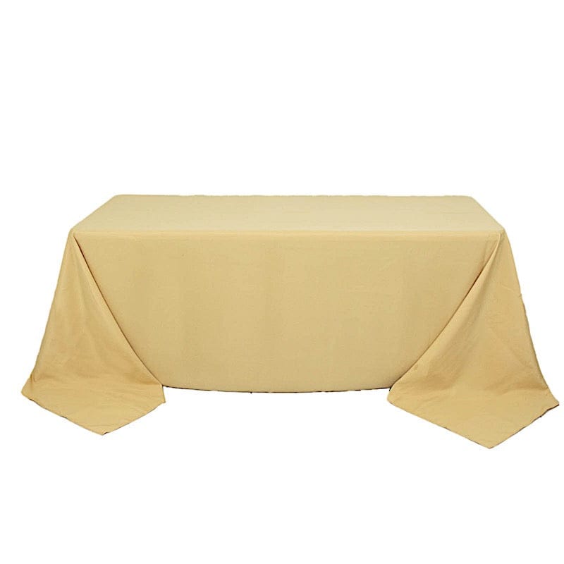 90 x 132 inch Premium Polyester Rectangular Tablecloth