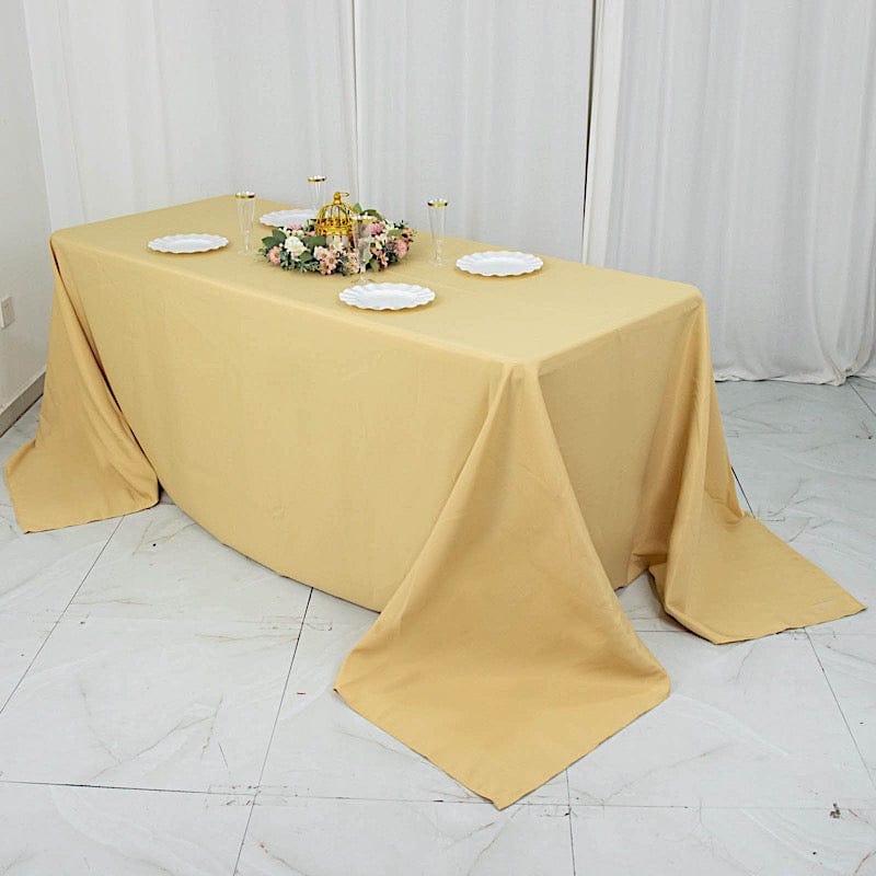 90 x 132 inch Premium Polyester Rectangular Tablecloth