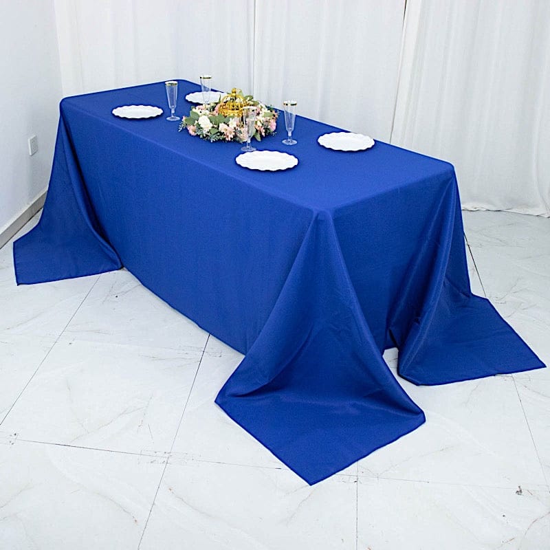 90 x 132 inch Premium Polyester Rectangular Tablecloth