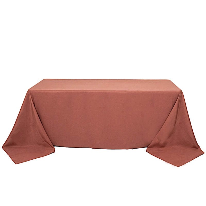 90 x 132 inch Premium Polyester Rectangular Tablecloth