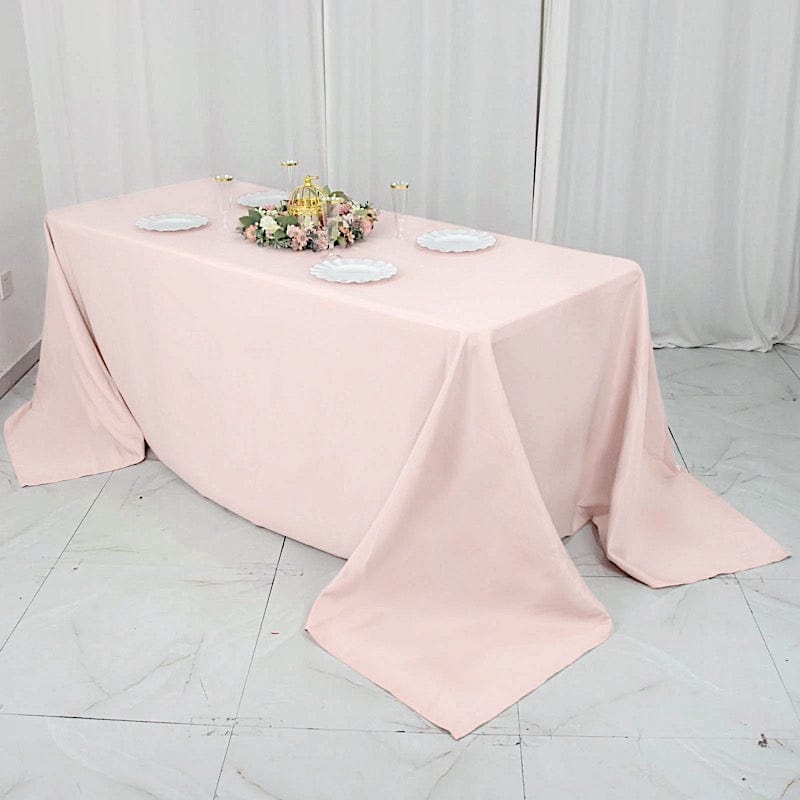 90 x 132 inch Premium Polyester Rectangular Tablecloth