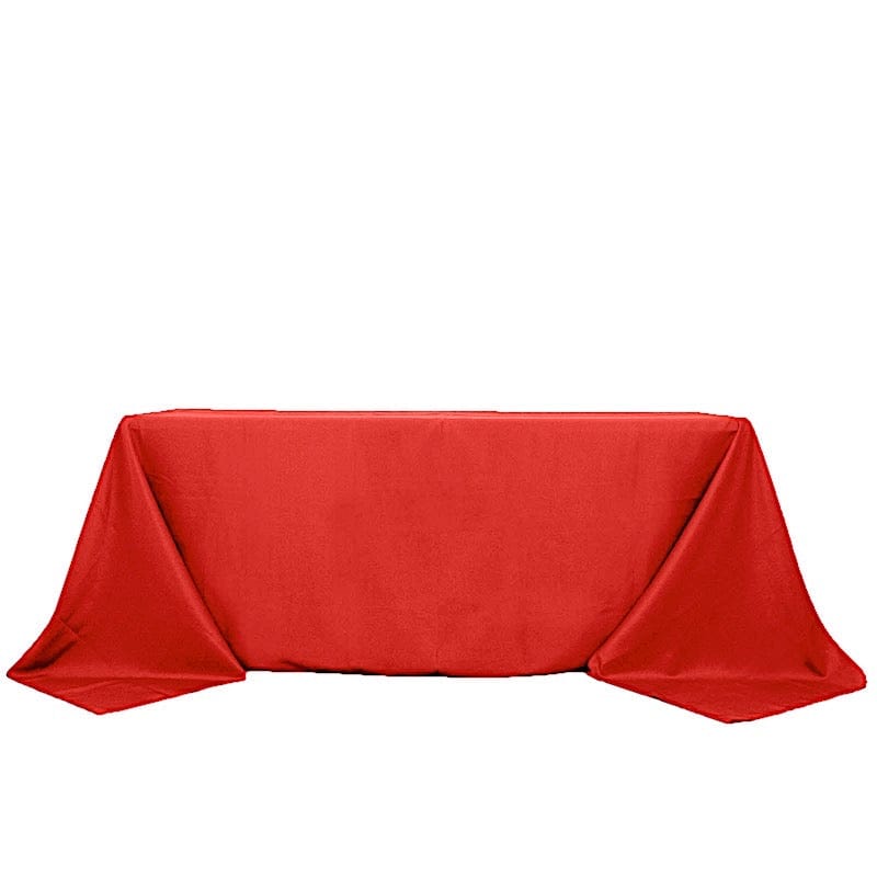 90 x 132 inch Premium Polyester Rectangular Tablecloth