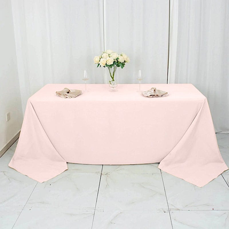 90 x 132 inch Premium Polyester Rectangular Tablecloth