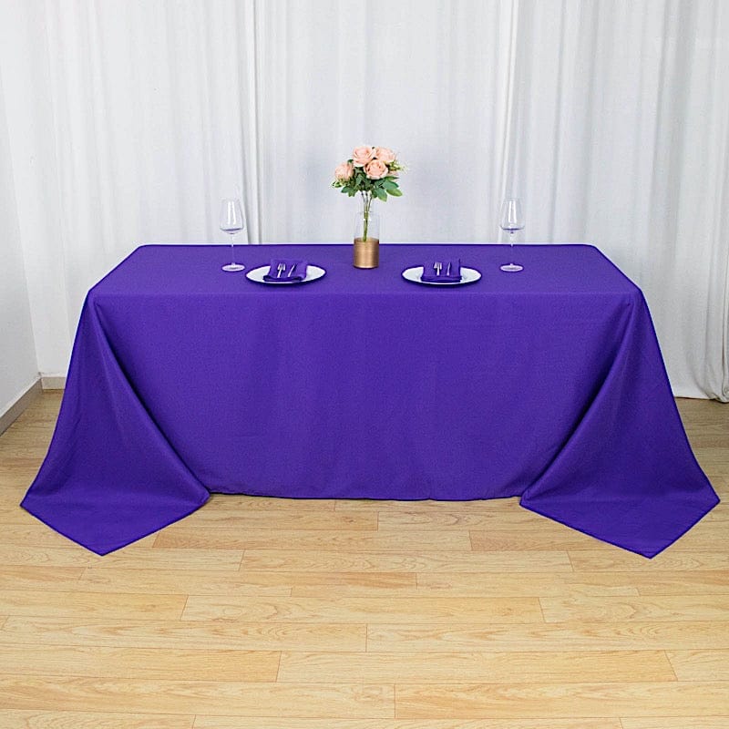 90 x 132 inch Premium Polyester Rectangular Tablecloth