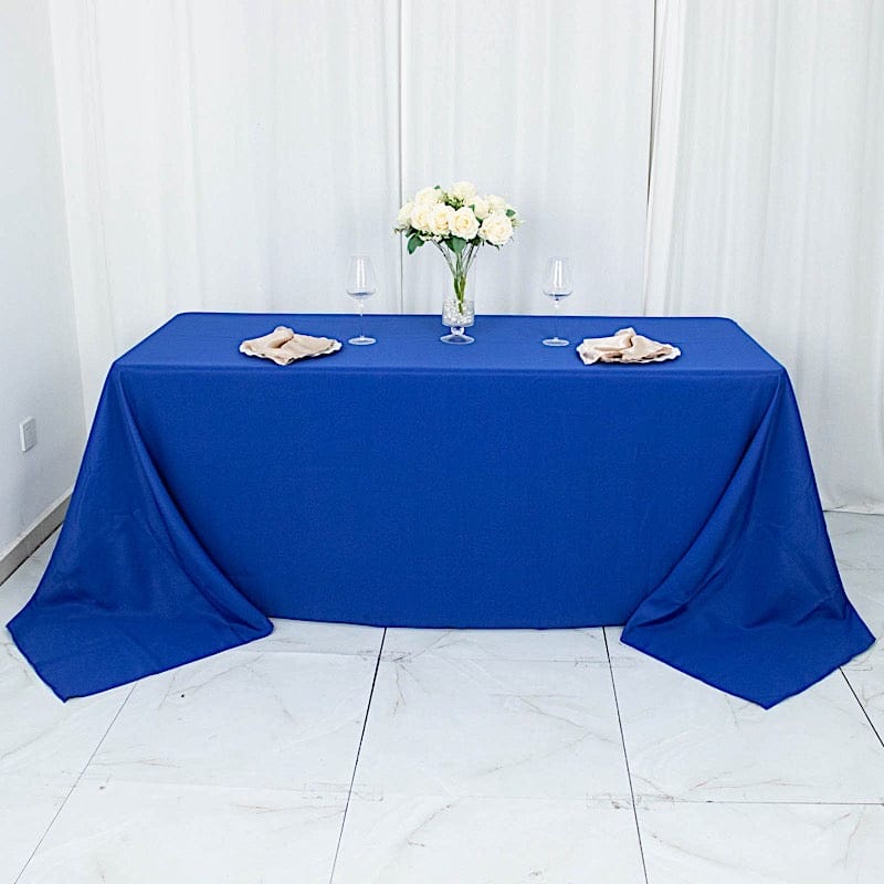 90 x 132 inch Premium Polyester Rectangular Tablecloth