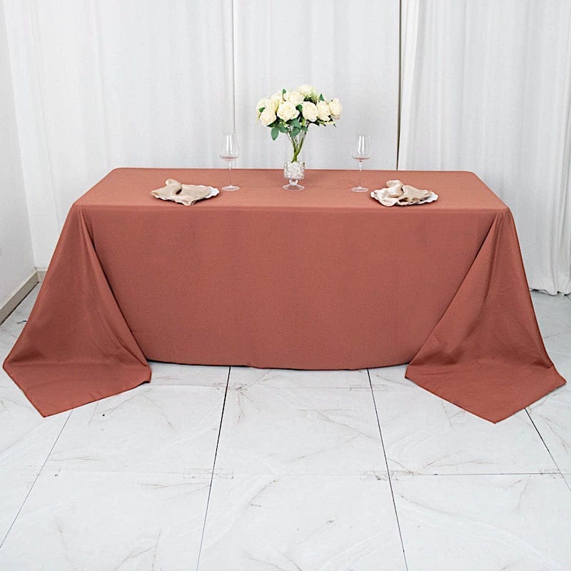 90 x 132 inch Premium Polyester Rectangular Tablecloth
