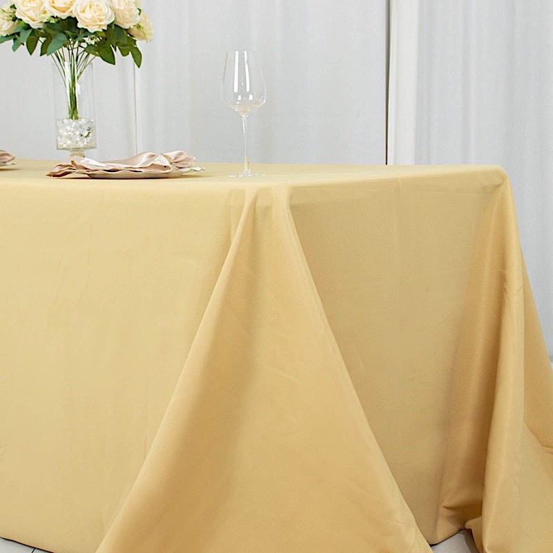 90 x 156 inch Premium Polyester Rectangular Tablecloth