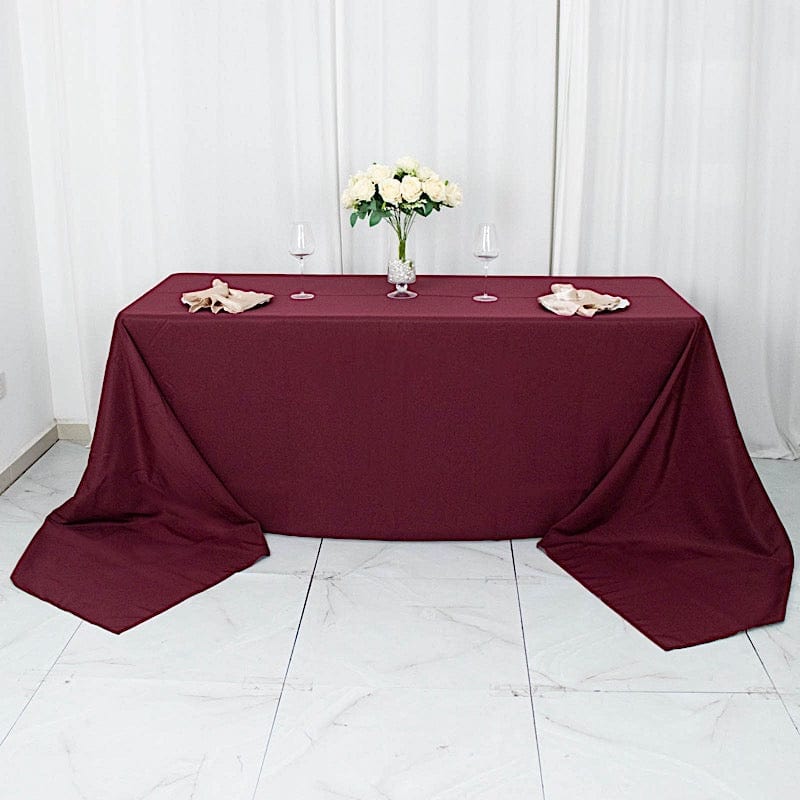 90 x 156 inch Premium Polyester Rectangular Tablecloth