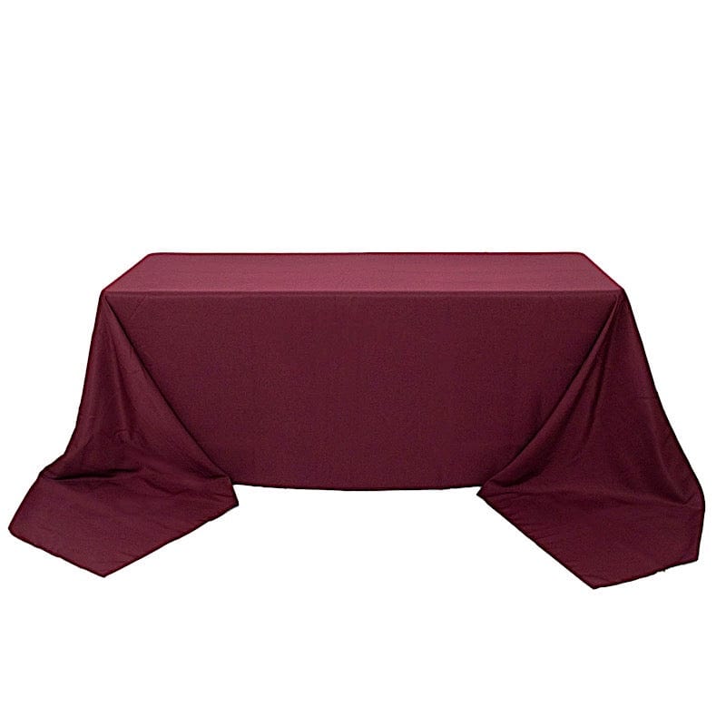 90 x 156 inch Premium Polyester Rectangular Tablecloth