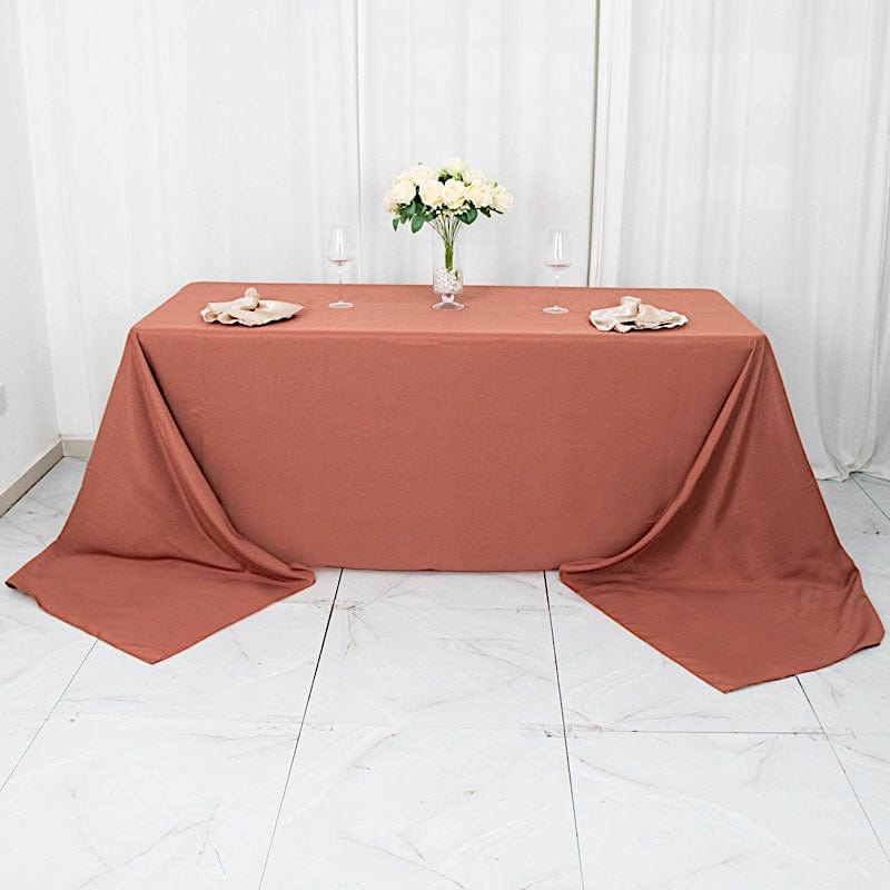 90 x 156 inch Premium Polyester Rectangular Tablecloth