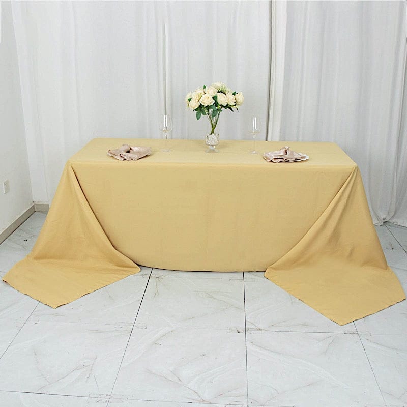 90 x 156 inch Premium Polyester Rectangular Tablecloth