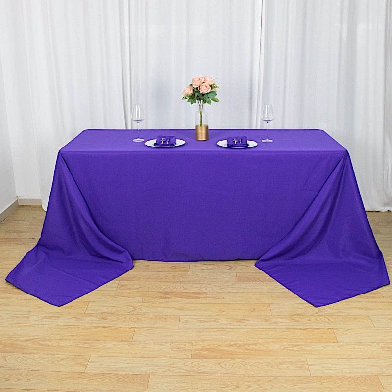 90 x 156 inch Premium Polyester Rectangular Tablecloth