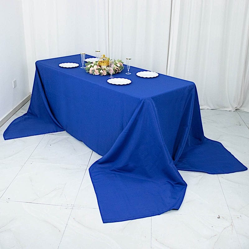 90 x 156 inch Premium Polyester Rectangular Tablecloth