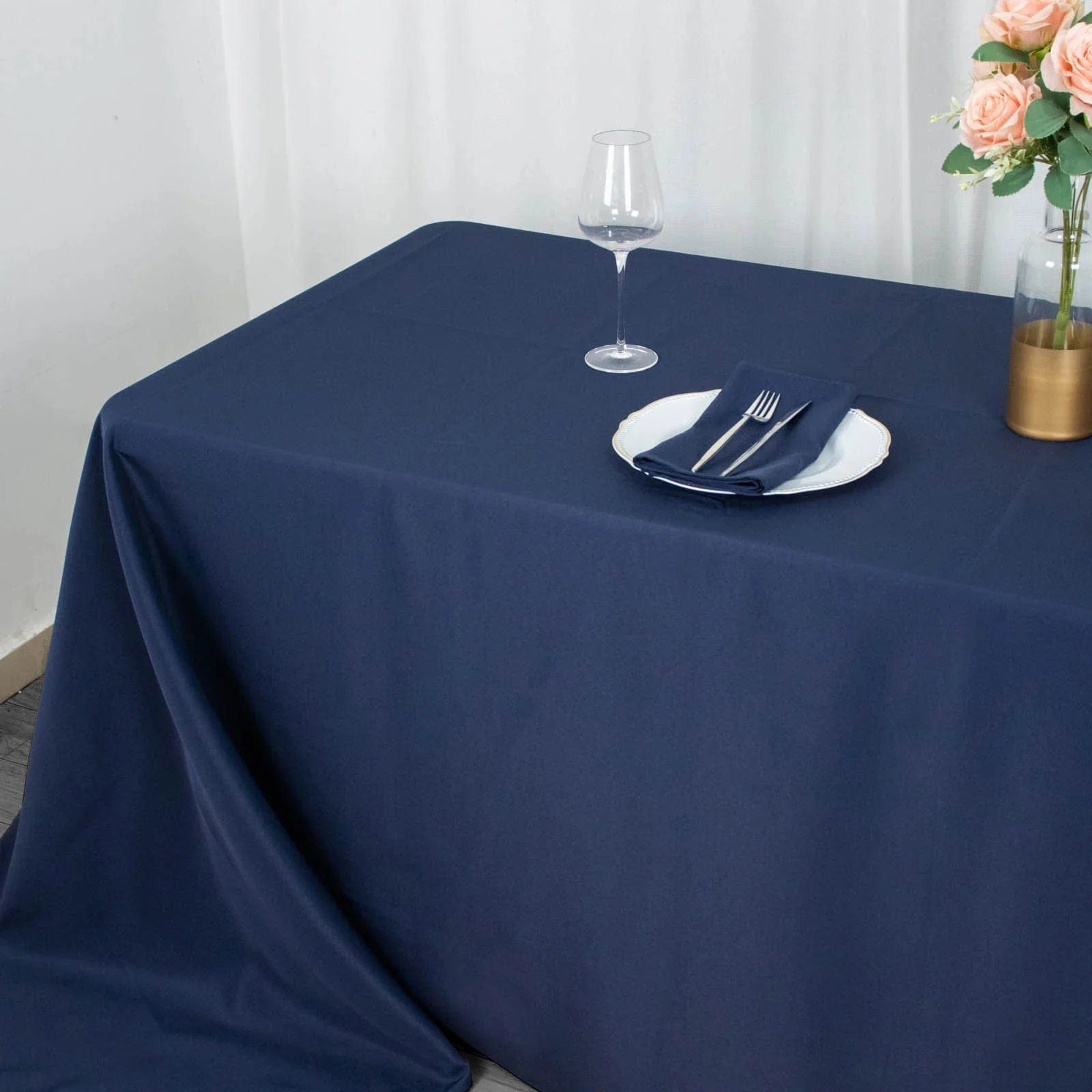 90 x 156 inch Premium Polyester Rectangular Tablecloth