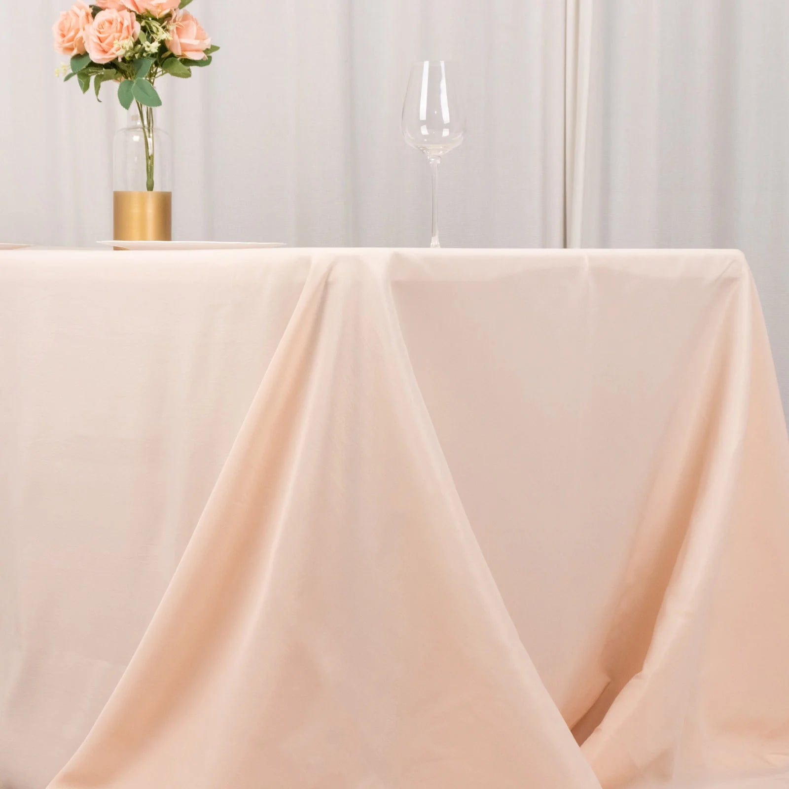 90 x 156 inch Premium Polyester Rectangular Tablecloth