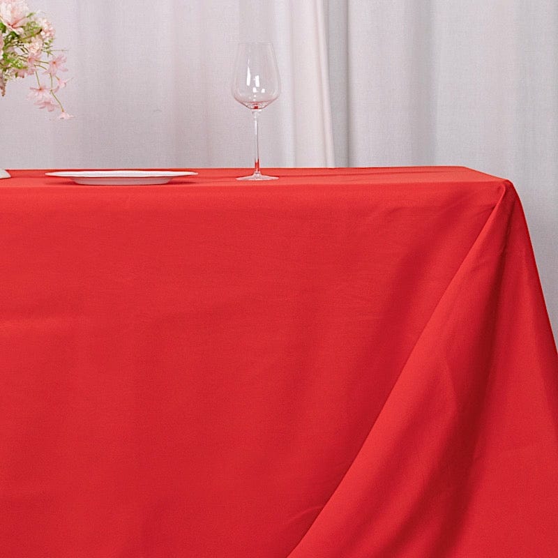 90 x 156 inch Premium Polyester Rectangular Tablecloth