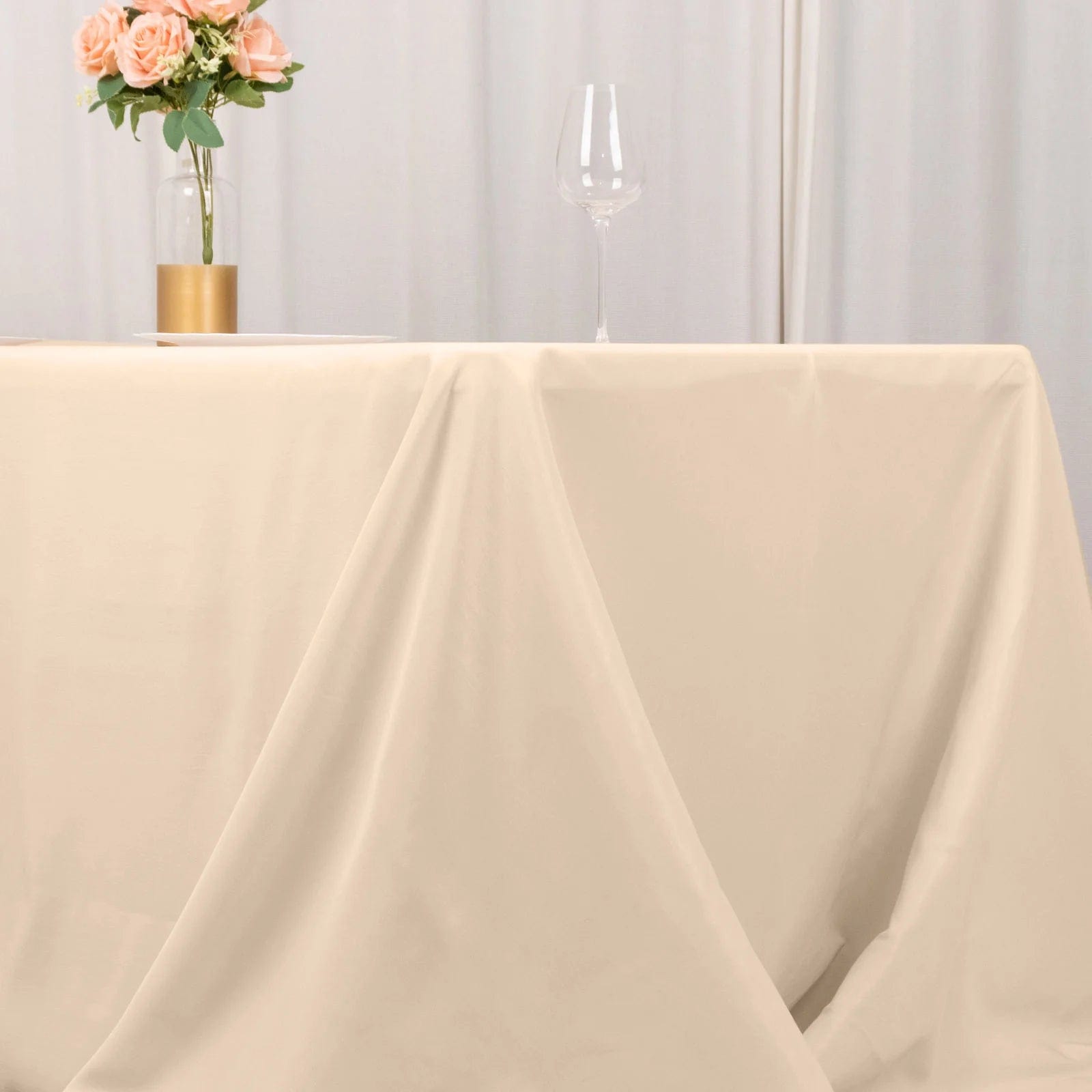 90 x 156 inch Premium Polyester Rectangular Tablecloth