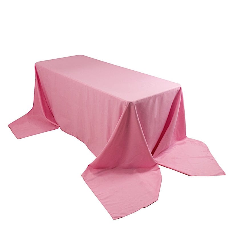 90 x 156 inch Premium Polyester Rectangular Tablecloth