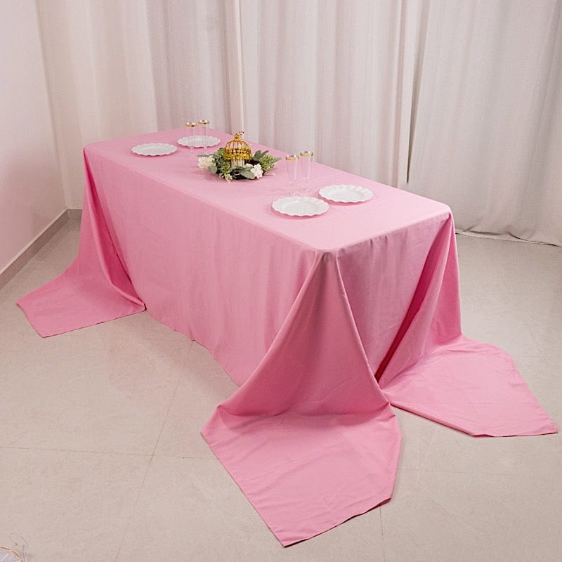 90 x 156 inch Premium Polyester Rectangular Tablecloth