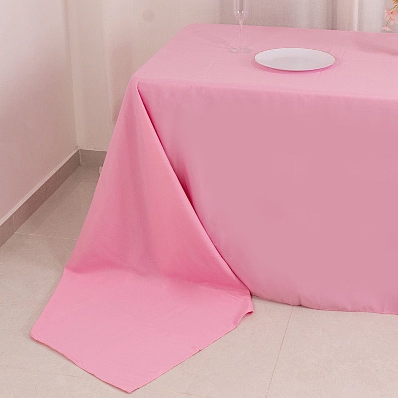 90 x 156 inch Premium Polyester Rectangular Tablecloth