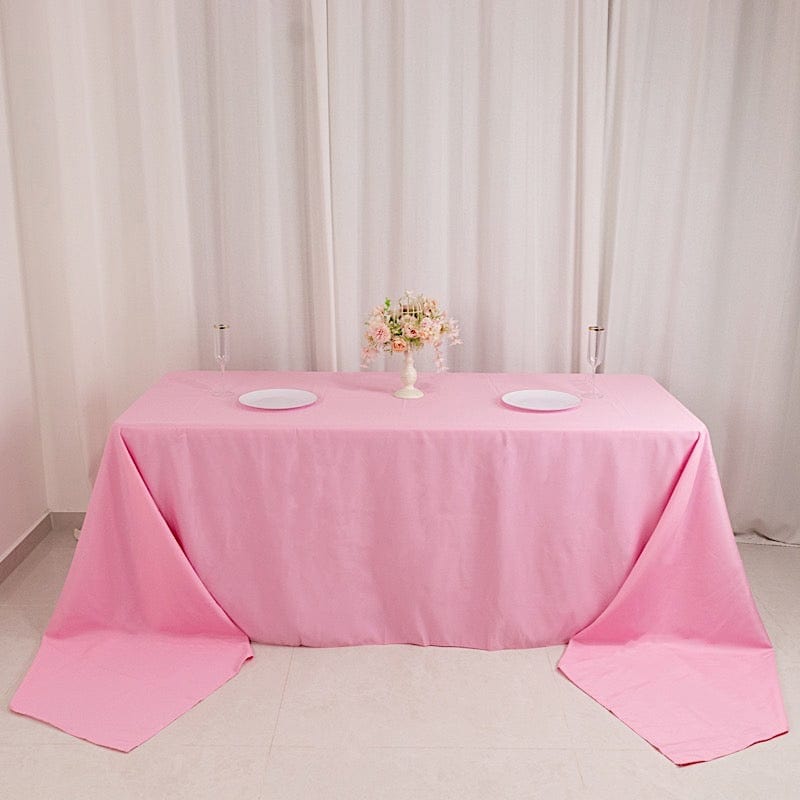 90 x 156 inch Premium Polyester Rectangular Tablecloth