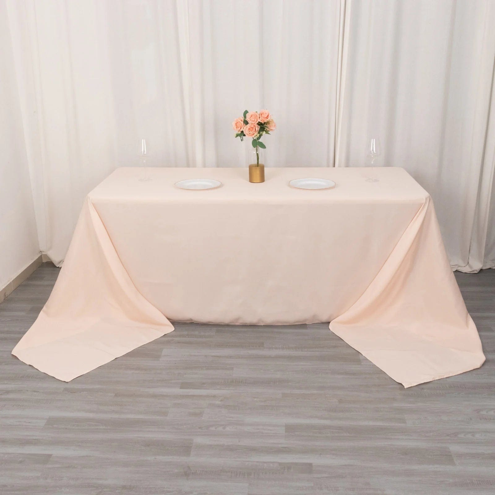 90 x 156 inch Premium Polyester Rectangular Tablecloth