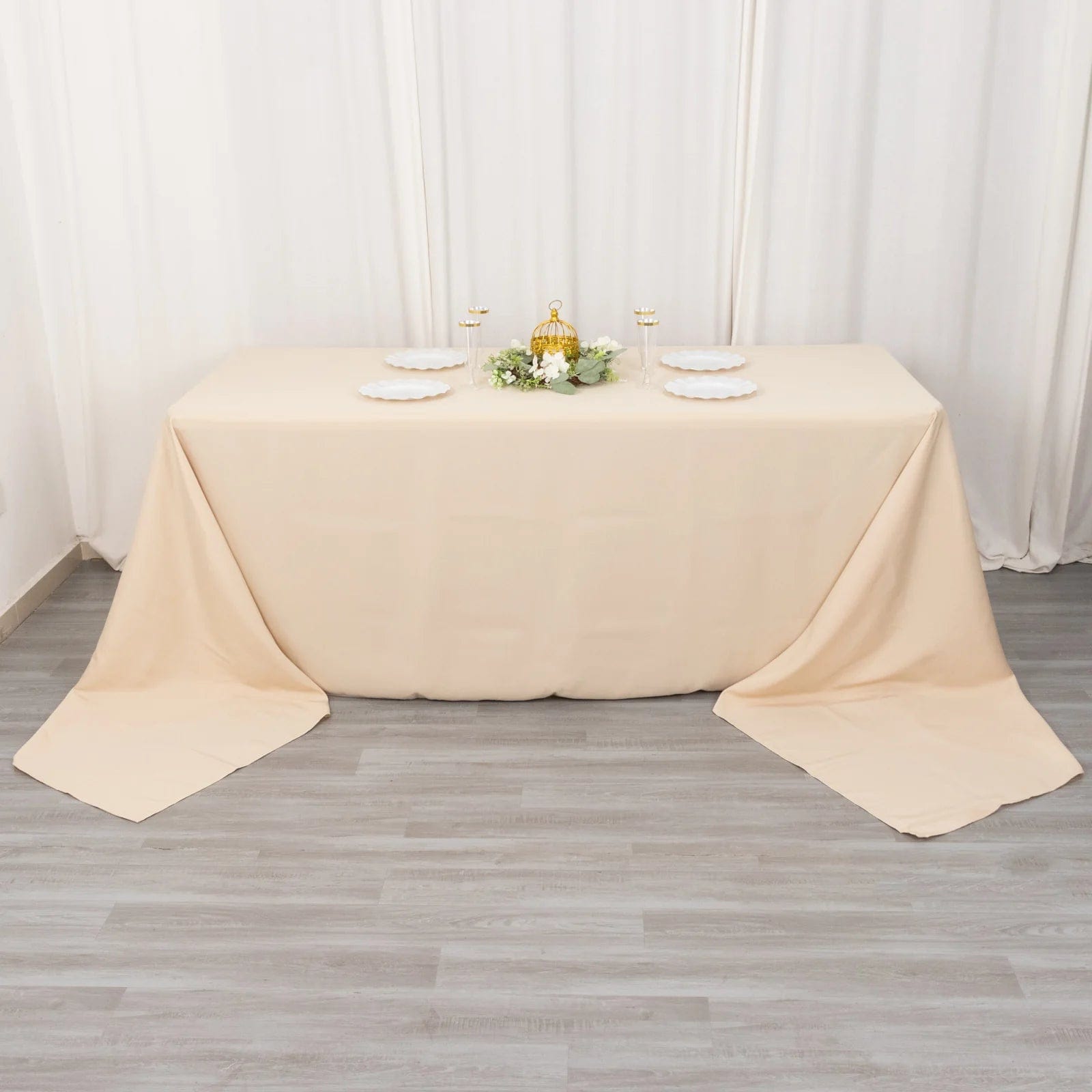 90 x 156 inch Premium Polyester Rectangular Tablecloth