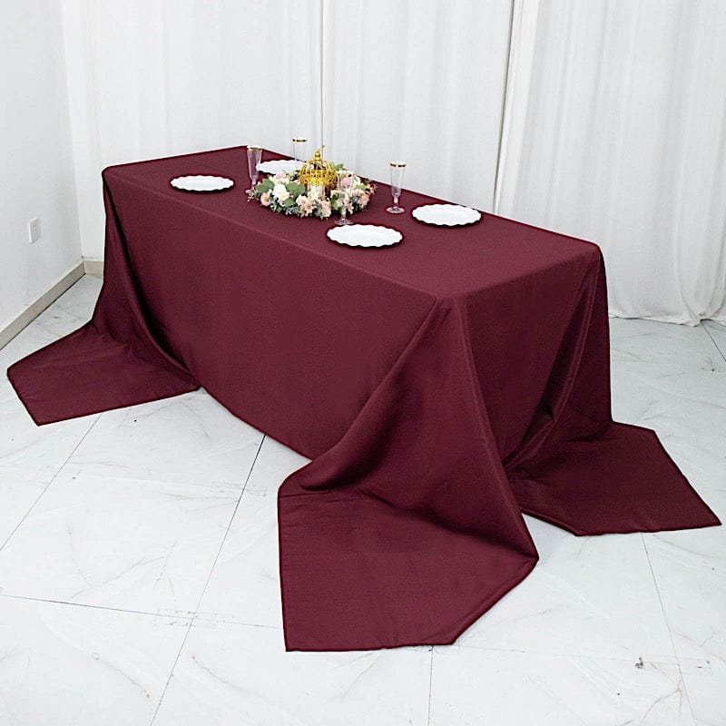 90 x 156 inch Premium Polyester Rectangular Tablecloth