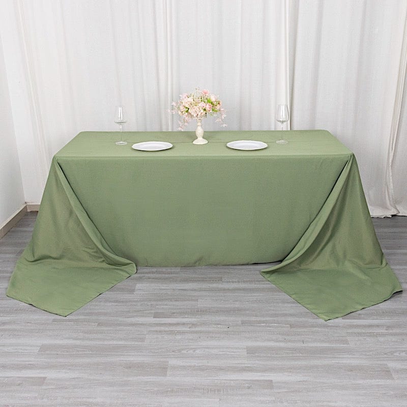 90 x 156 inch Premium Polyester Rectangular Tablecloth