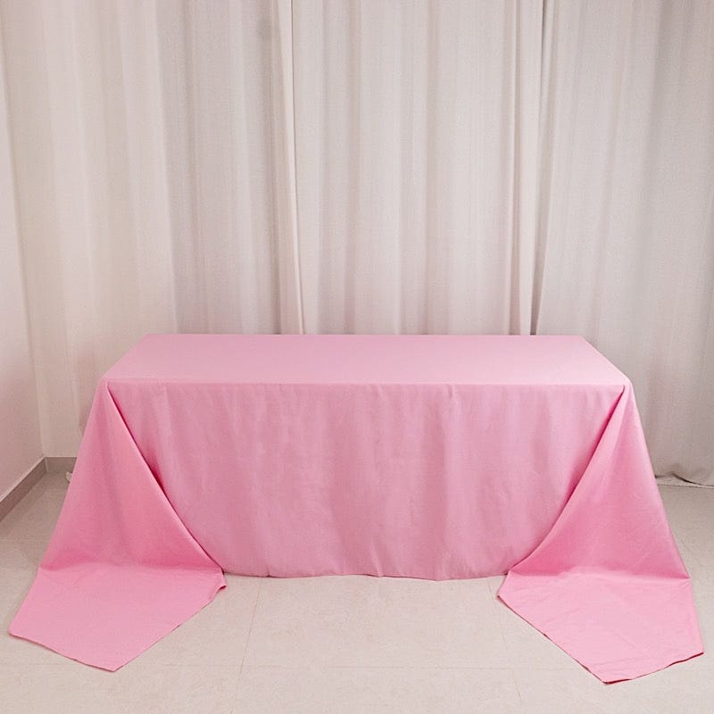 90 x 156 inch Premium Polyester Rectangular Tablecloth