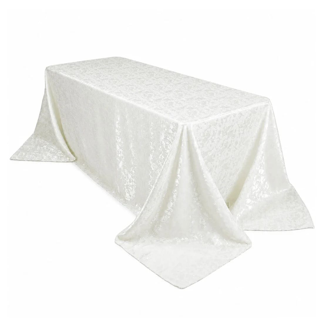 90x132 in Jacquard Polyester Rectangle Tablecloth Abstract Watercolor Design