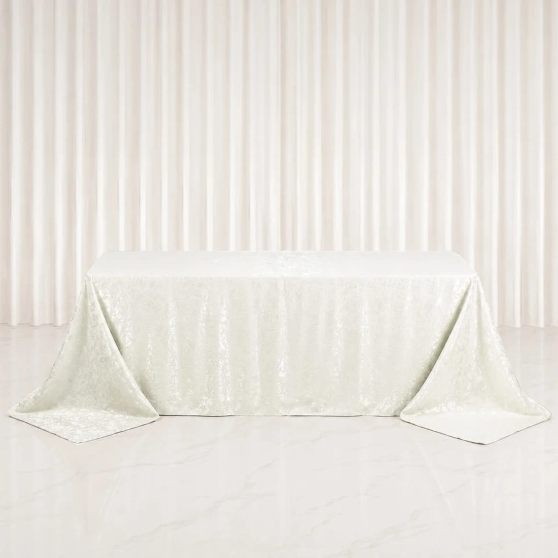 90x132 in Jacquard Polyester Rectangle Tablecloth Abstract Watercolor Design