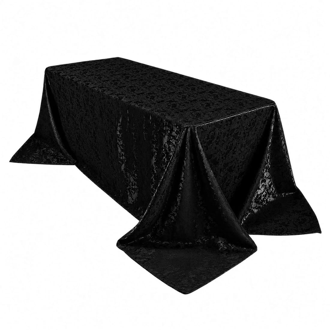 90x132 in Jacquard Polyester Rectangle Tablecloth Abstract Watercolor Design