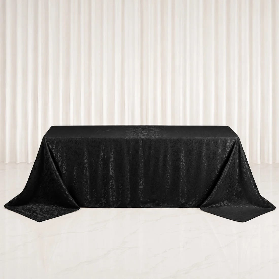 90x132 in Jacquard Polyester Rectangle Tablecloth Abstract Watercolor Design
