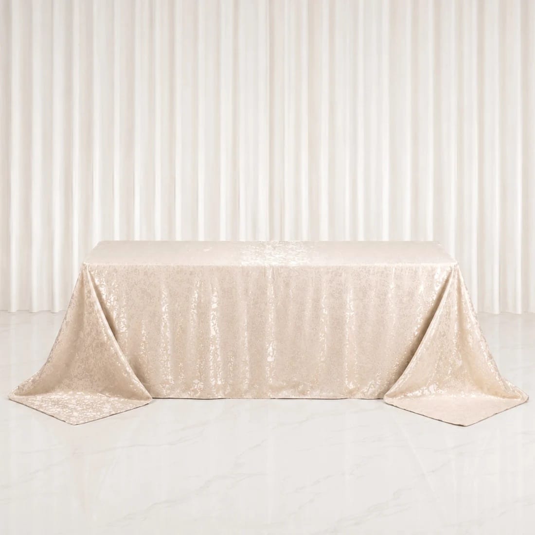 90x132 in Jacquard Polyester Rectangle Tablecloth Abstract Watercolor Design