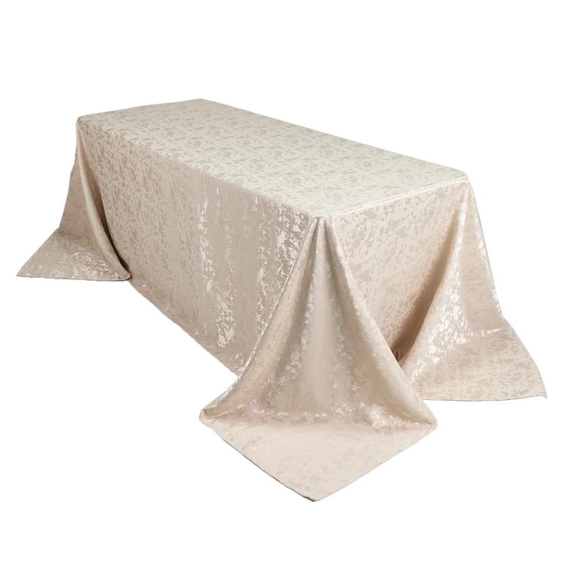 90x132 in Jacquard Polyester Rectangle Tablecloth Abstract Watercolor Design