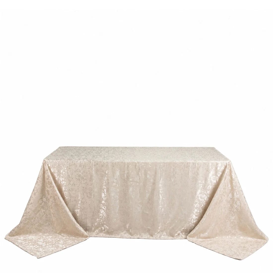 90x132 in Jacquard Polyester Rectangle Tablecloth Abstract Watercolor Design