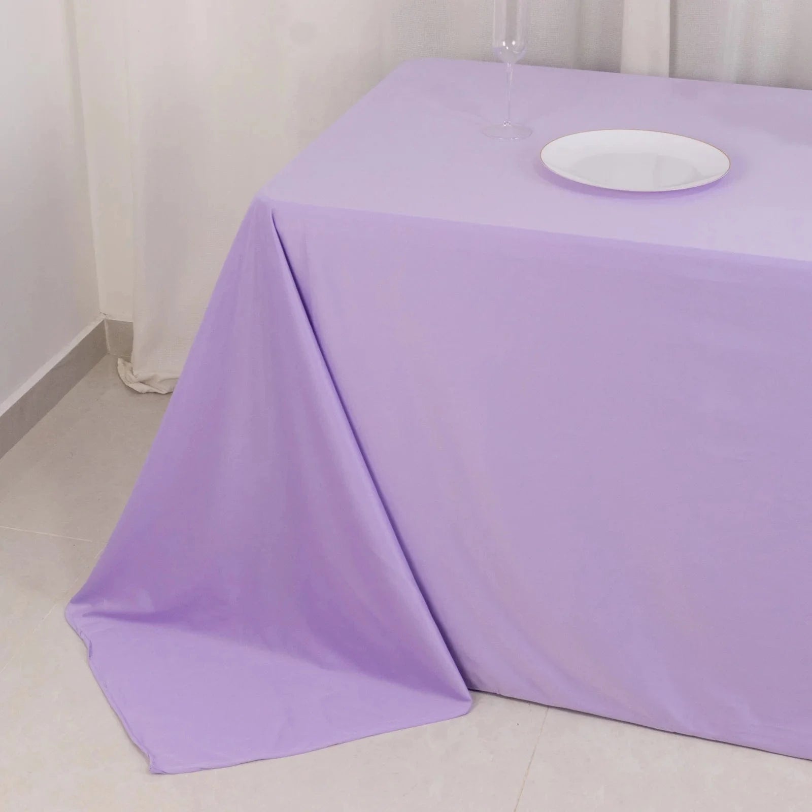 90x132 in Premium Scuba Polyester Rectangle Tablecloth