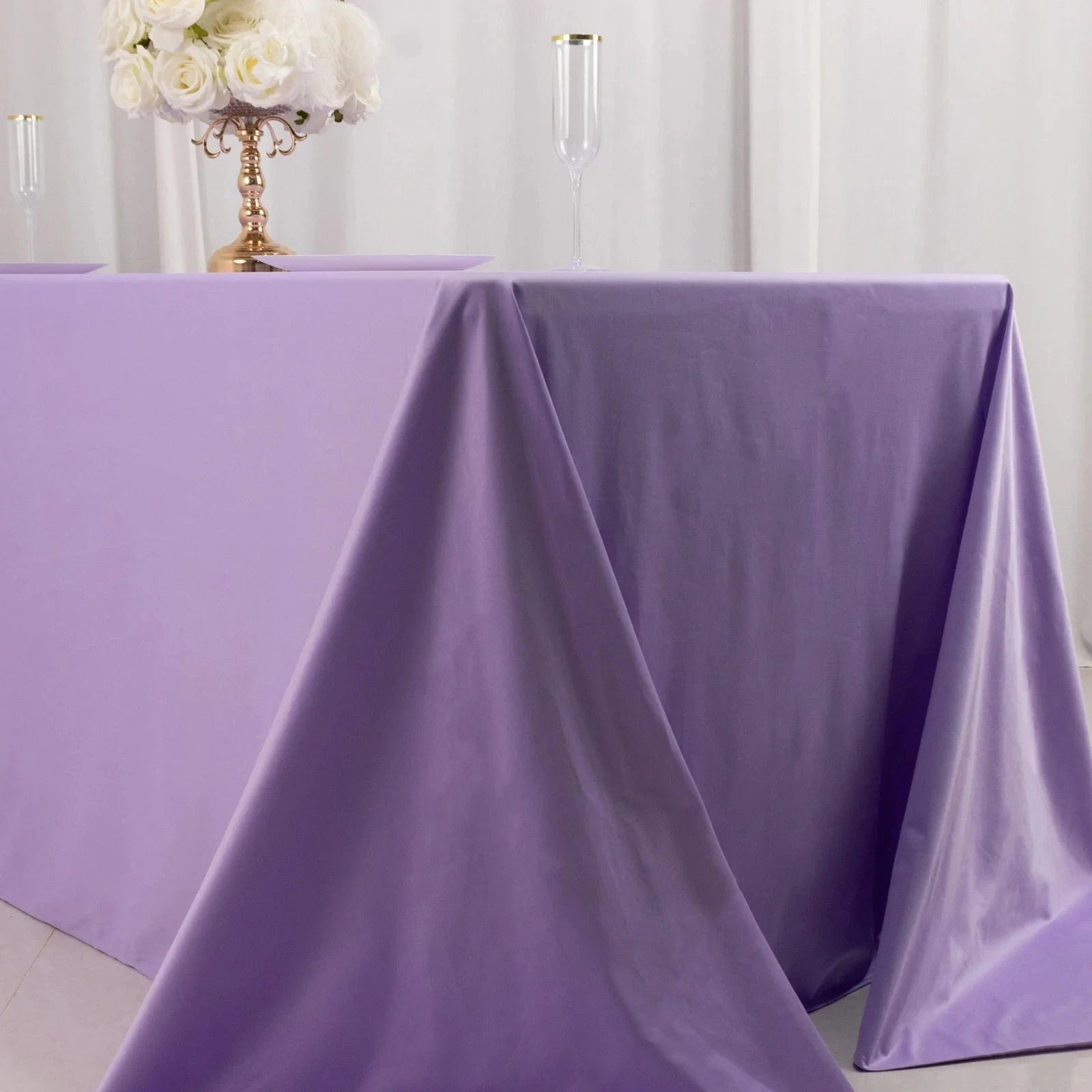 90x132 in Premium Scuba Polyester Rectangle Tablecloth