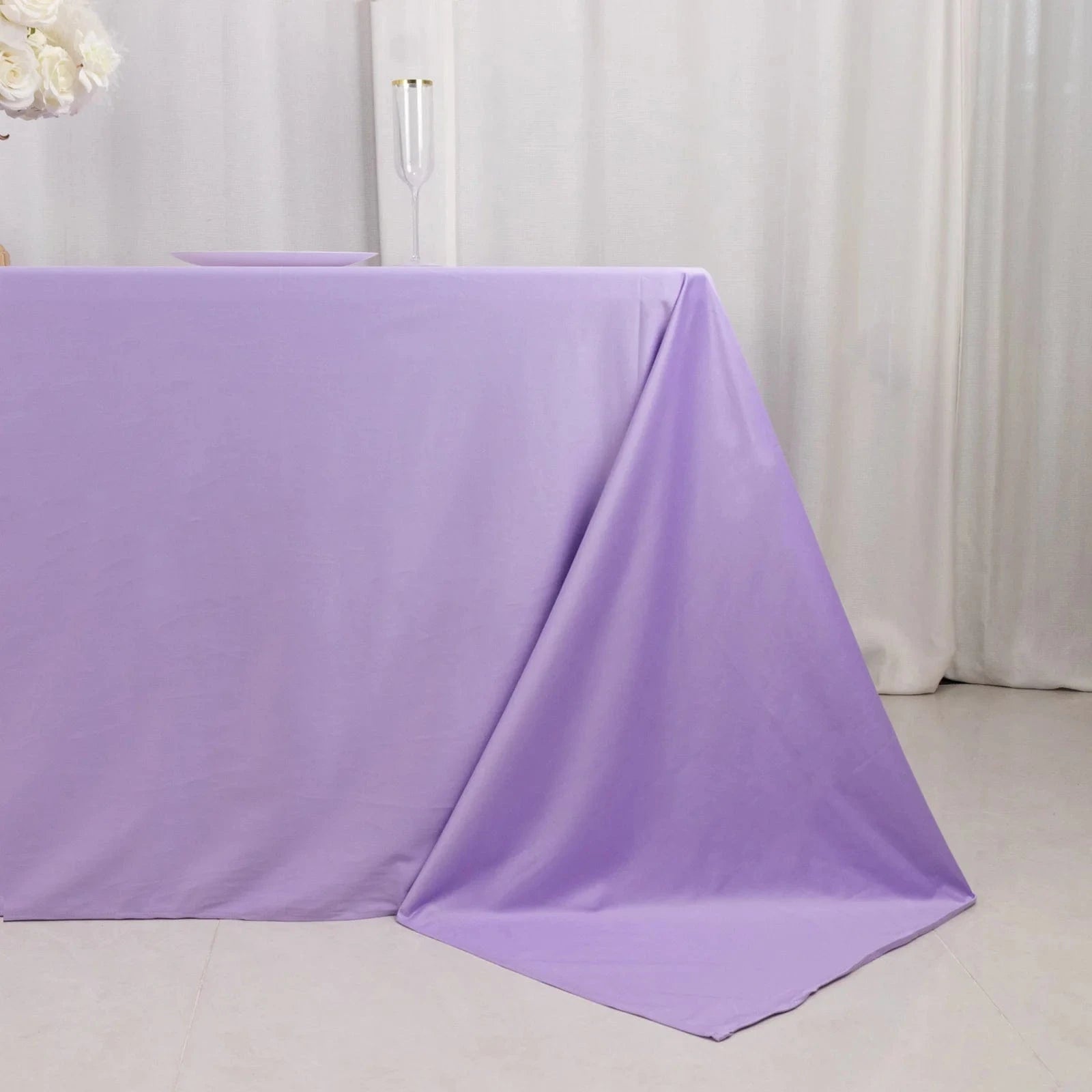 90x132 in Premium Scuba Polyester Rectangle Tablecloth