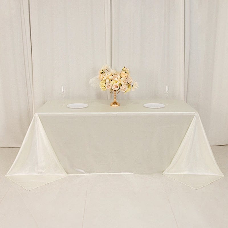 90x132 in Premium Scuba Polyester Rectangle Tablecloth