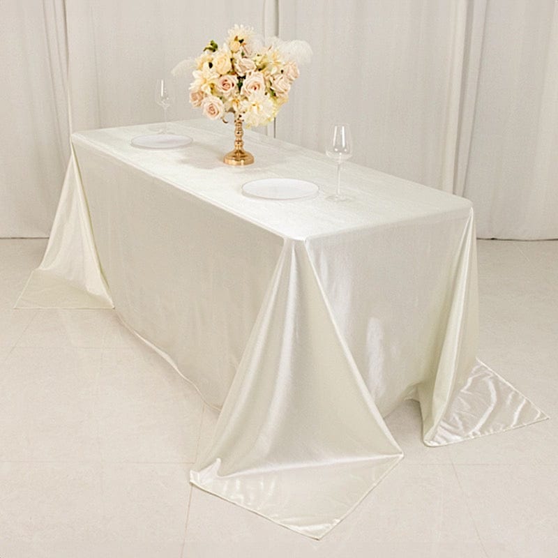 90x132 in Premium Scuba Polyester Rectangle Tablecloth