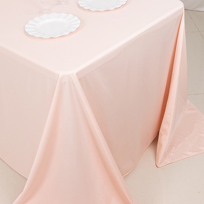 90x132 in Premium Scuba Polyester Rectangle Tablecloth