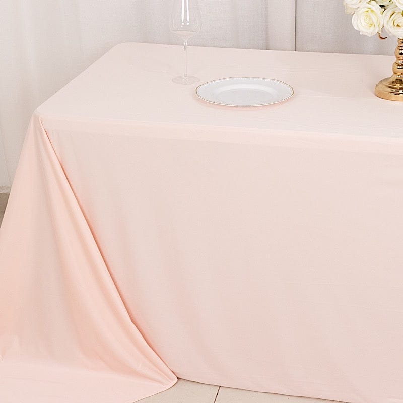 90x132 in Premium Scuba Polyester Rectangle Tablecloth