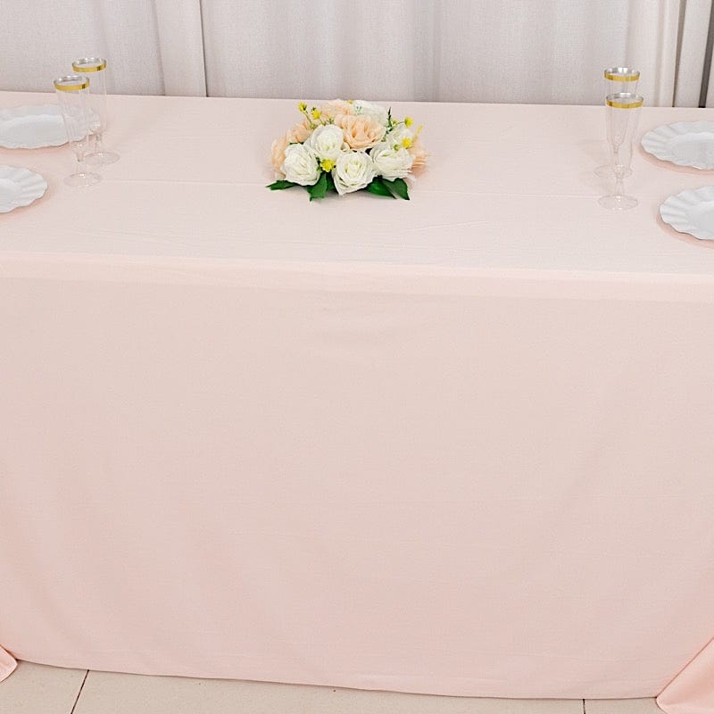 90x132 in Premium Scuba Polyester Rectangle Tablecloth